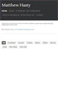 Mobile Screenshot of matthewhasty.com